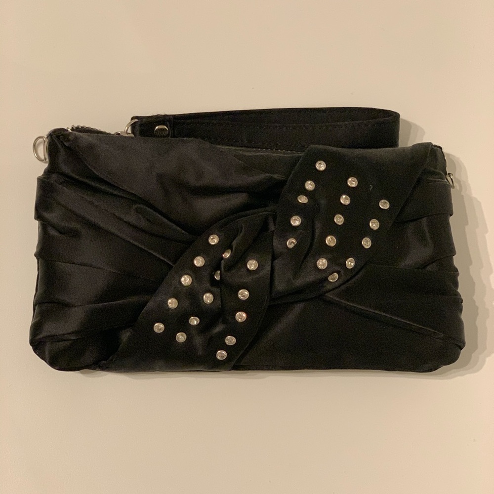 Studded evening clutch